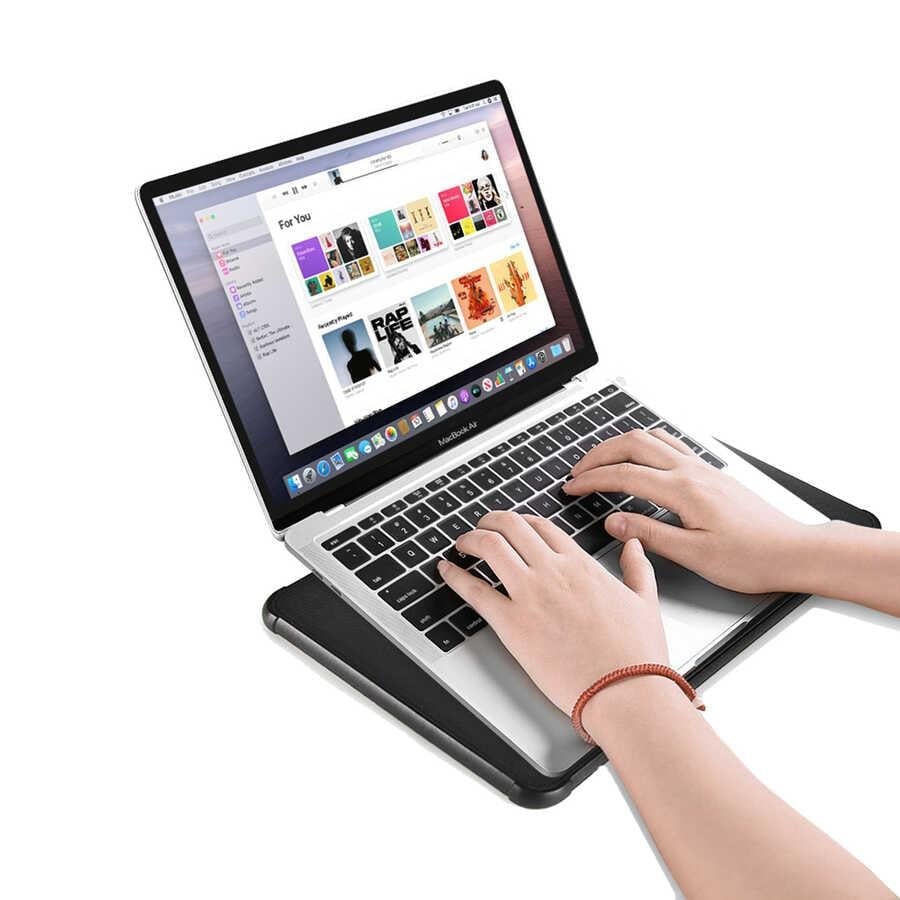 Apple Macbook 16.2' 2021 Wiwu Defender Stand Case Taşınabilir Standlı Magnetik PU Laptop Çantası