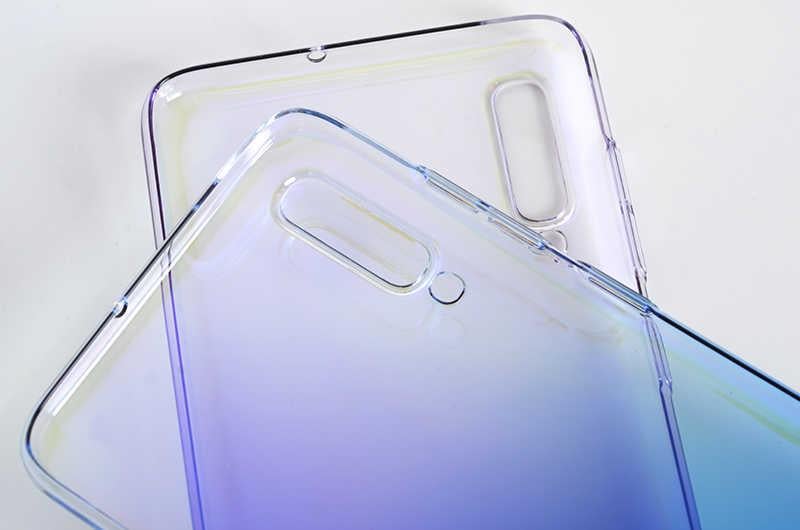 Galaxy A70 Kılıf Zore Renkli Transparan Silikon