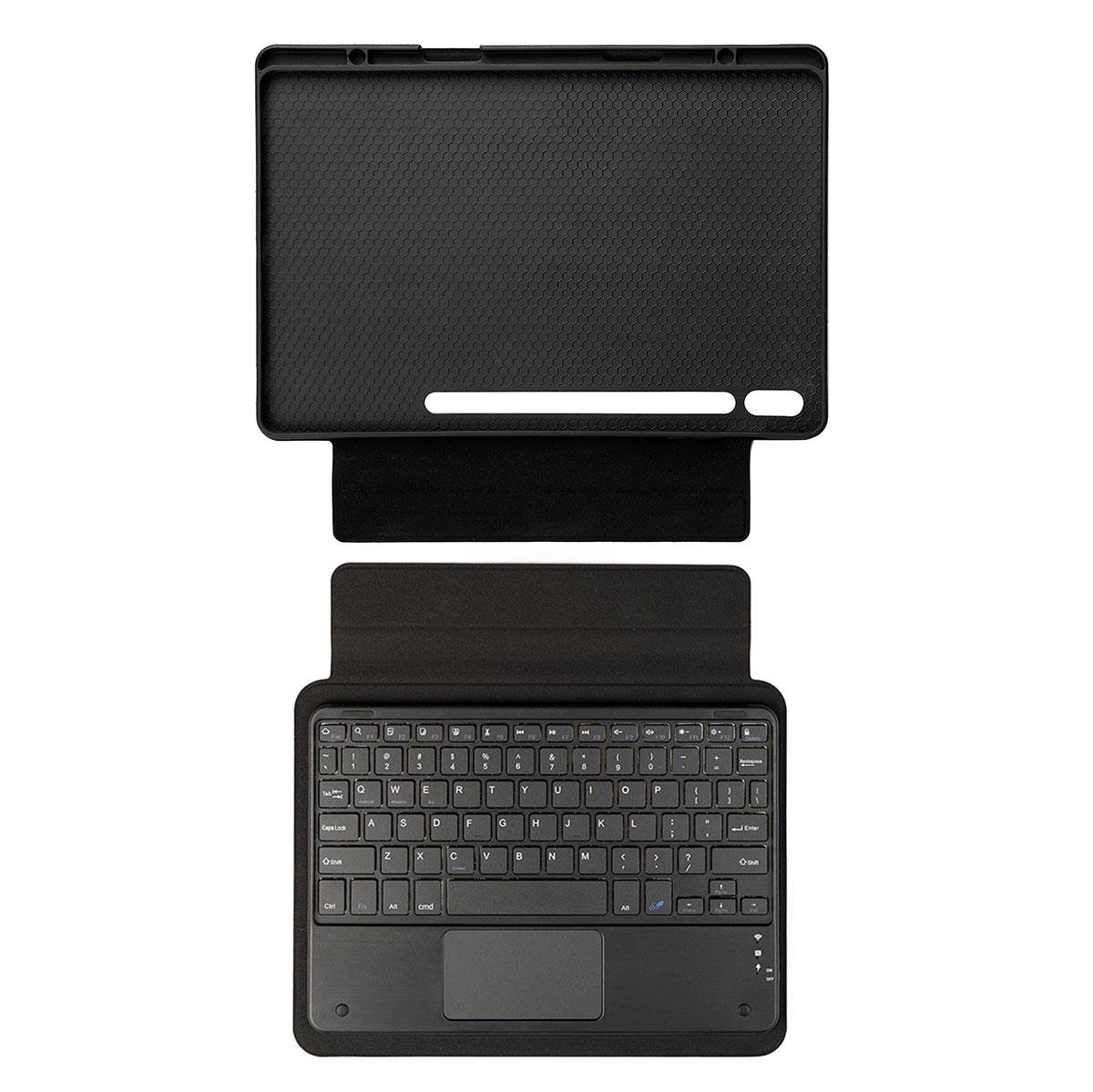 Galaxy Tab S8 Ultra SM-X900 Zore Border Keyboard Bluetooh Bağlantılı Standlı Klavyeli Tablet Kılıfı