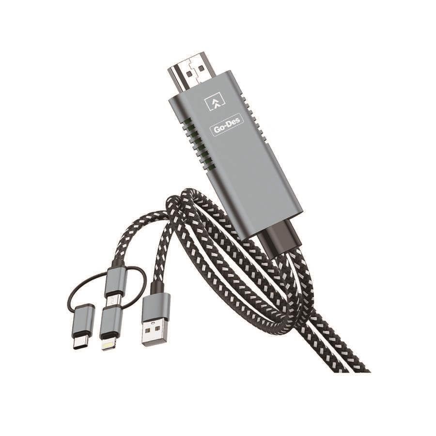 Go Des GD-8296 5 in 1 1080P HD HDMI Kablo