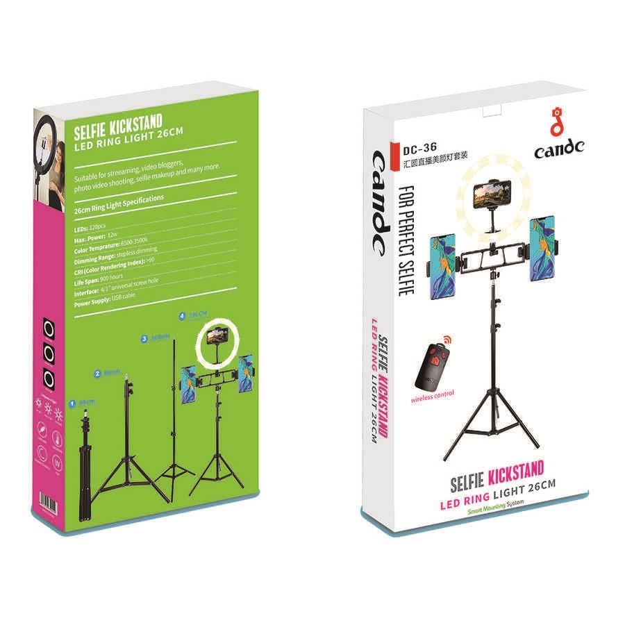 Zore DC-36 Işıklı Tripod Telefon Tutucu Ring Light