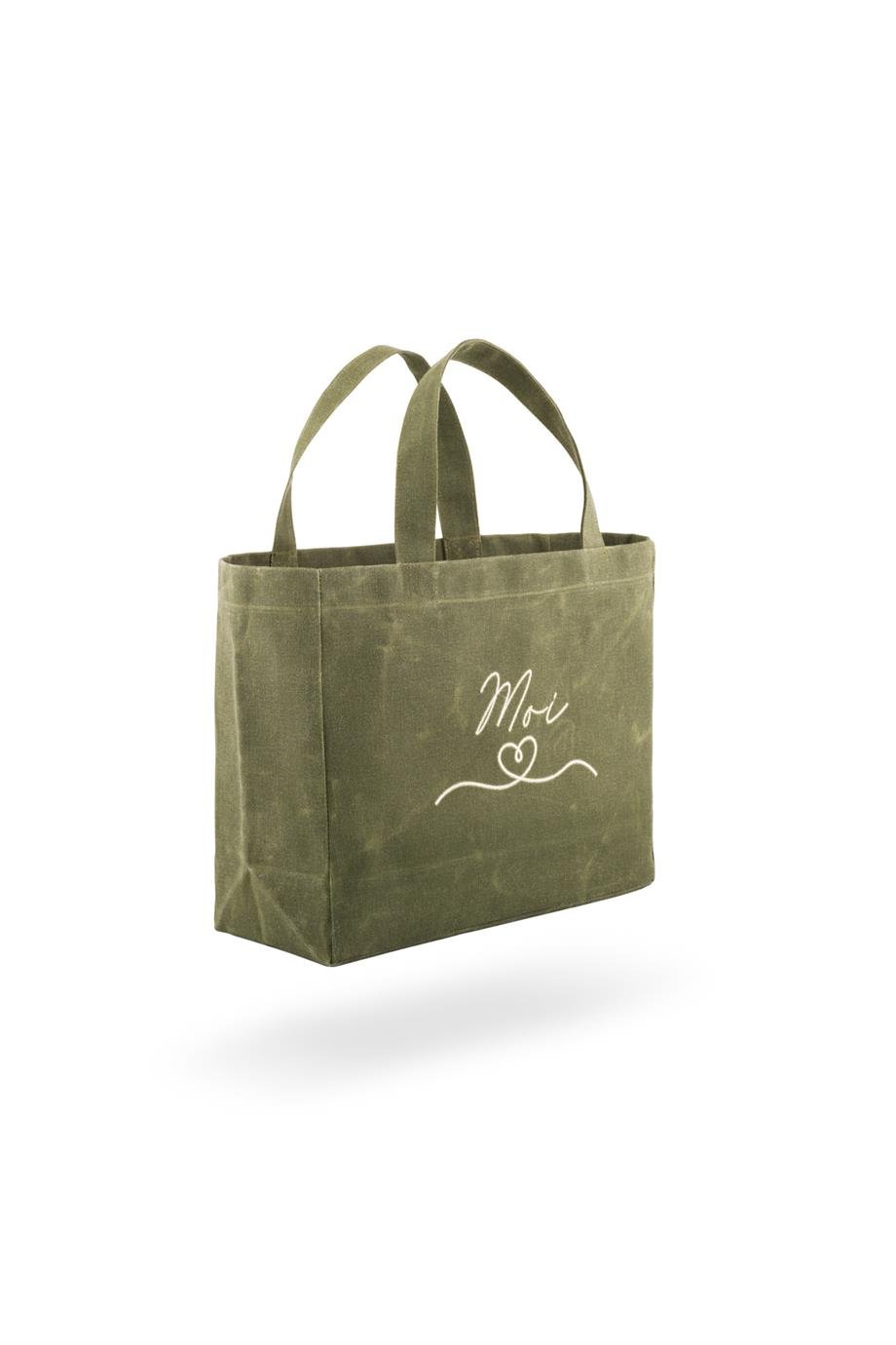 Olive Canvas Tote