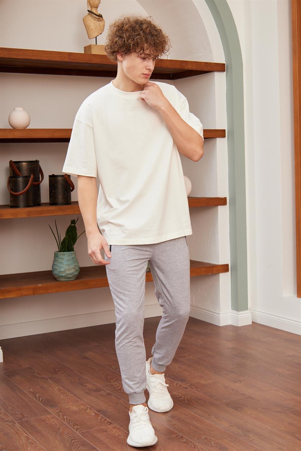 EŞOFMAN ALTIDangerErkek Basic Fit Kalıp Eşofman Altı Gri Melanj