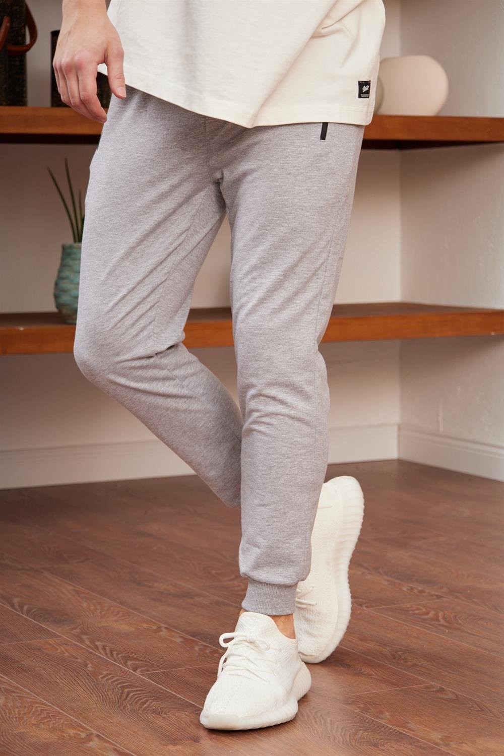 EŞOFMAN ALTIDangerErkek Basic Fit Kalıp Eşofman Altı Gri Melanj