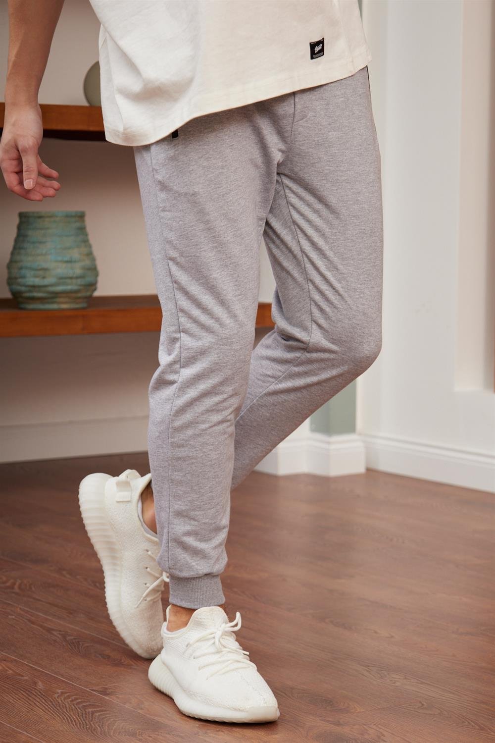 EŞOFMAN ALTIDangerErkek Basic Fit Kalıp Eşofman Altı Gri Melanj