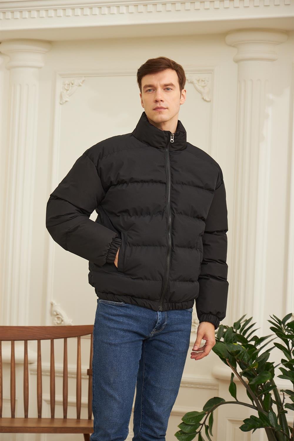 MONTDangerErkek Oversize Şişme Mont Siyah