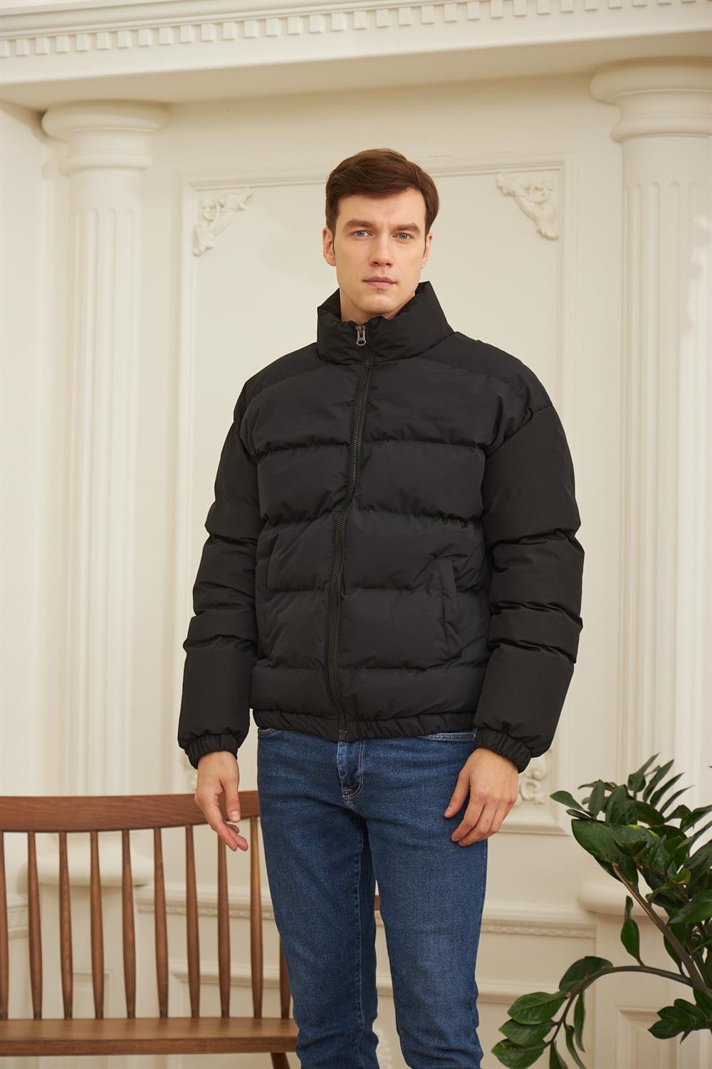 MONTDangerErkek Oversize Şişme Mont Siyah