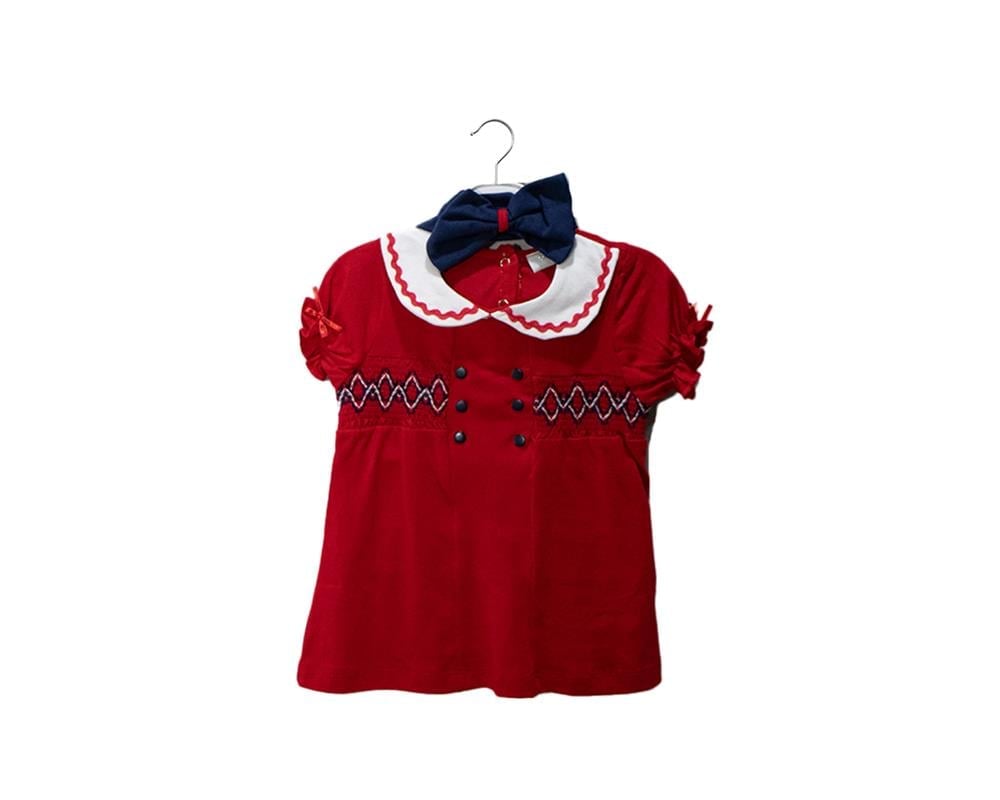 NECİX BEBE YAKALI MARİNE ELBİSE