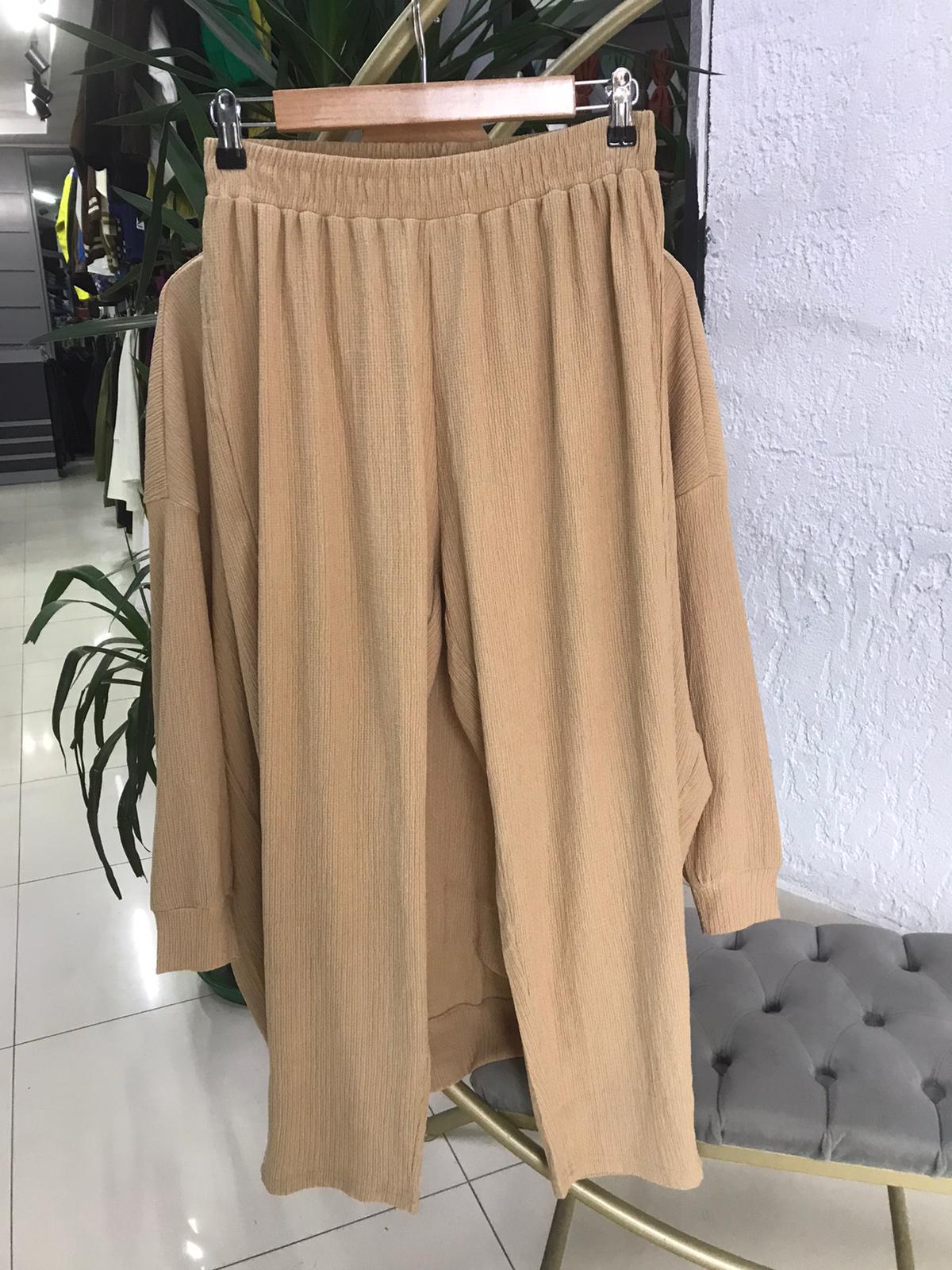 1735 PANTOLON TAKIM BEJ L-XL