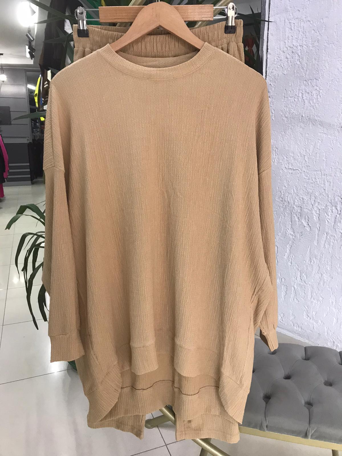 1735 PANTOLON TAKIM BEJ L-XL
