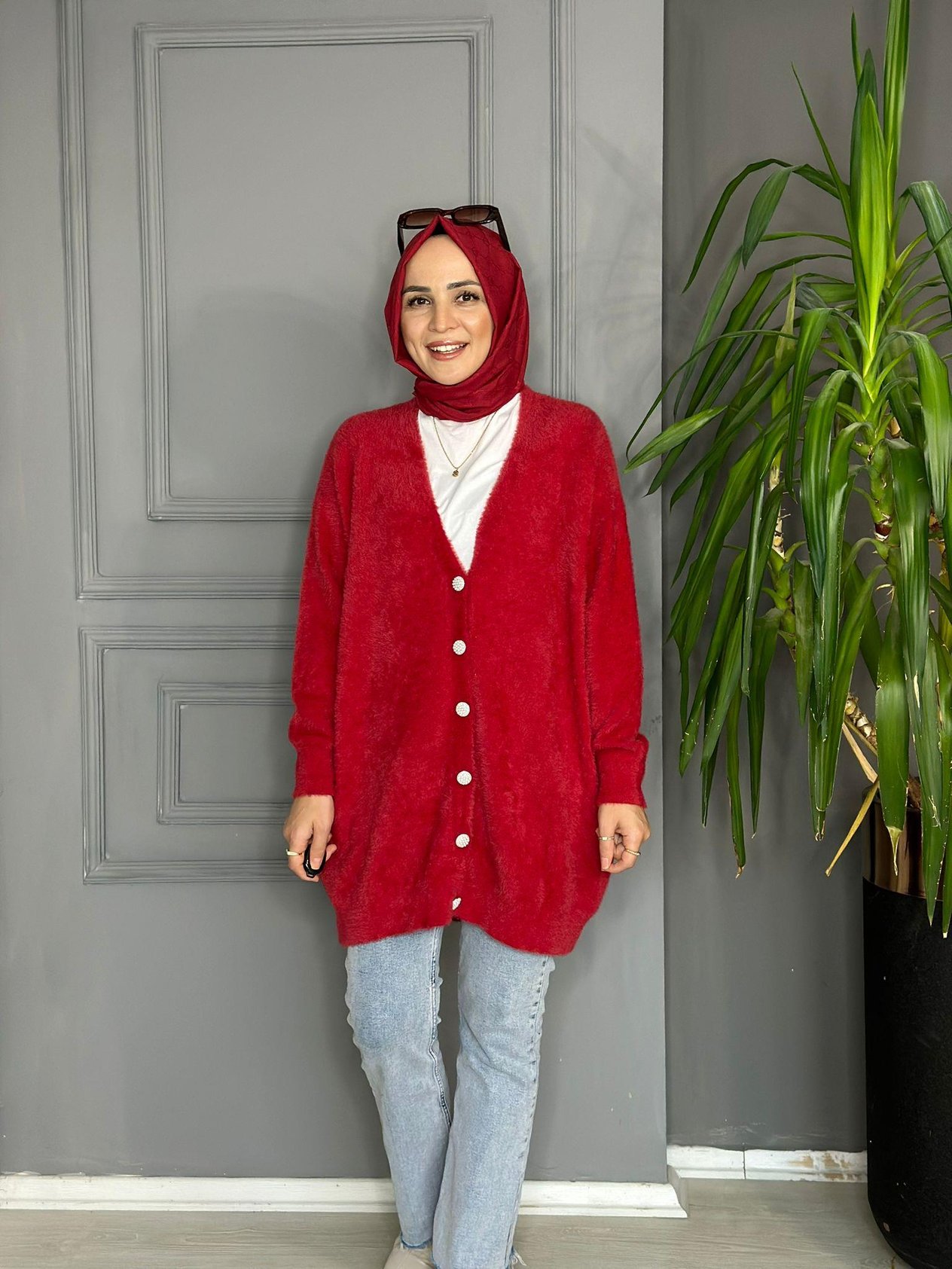 80259 ANGORA HIRKA  KIRMIZI 