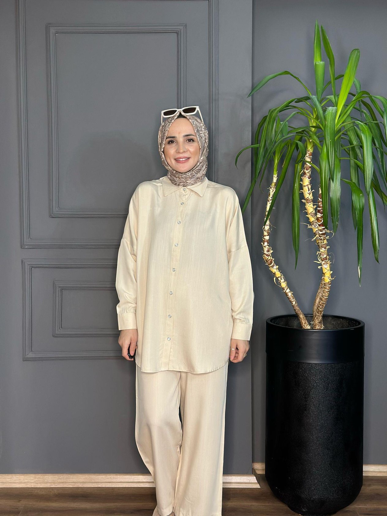 8995 BEJ PANTOLON TAKIM 