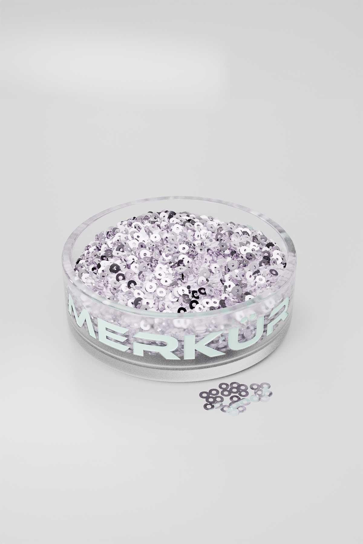 3 mm Ortadan Delik Dökme Pul Payet Toz Pembe 1000gr