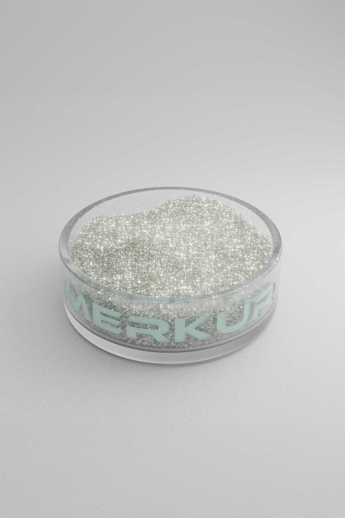 Gümüş Renk Toz Sim Glitter 1Kg