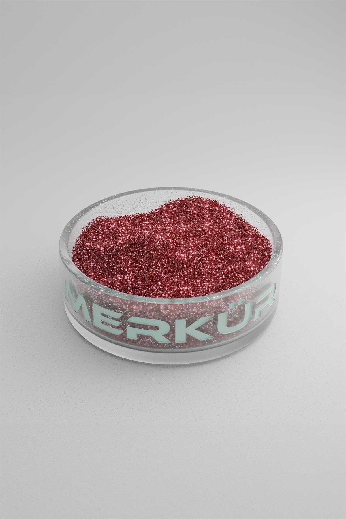 Kırmızı Renk Toz Sim Glitter 1Kg
