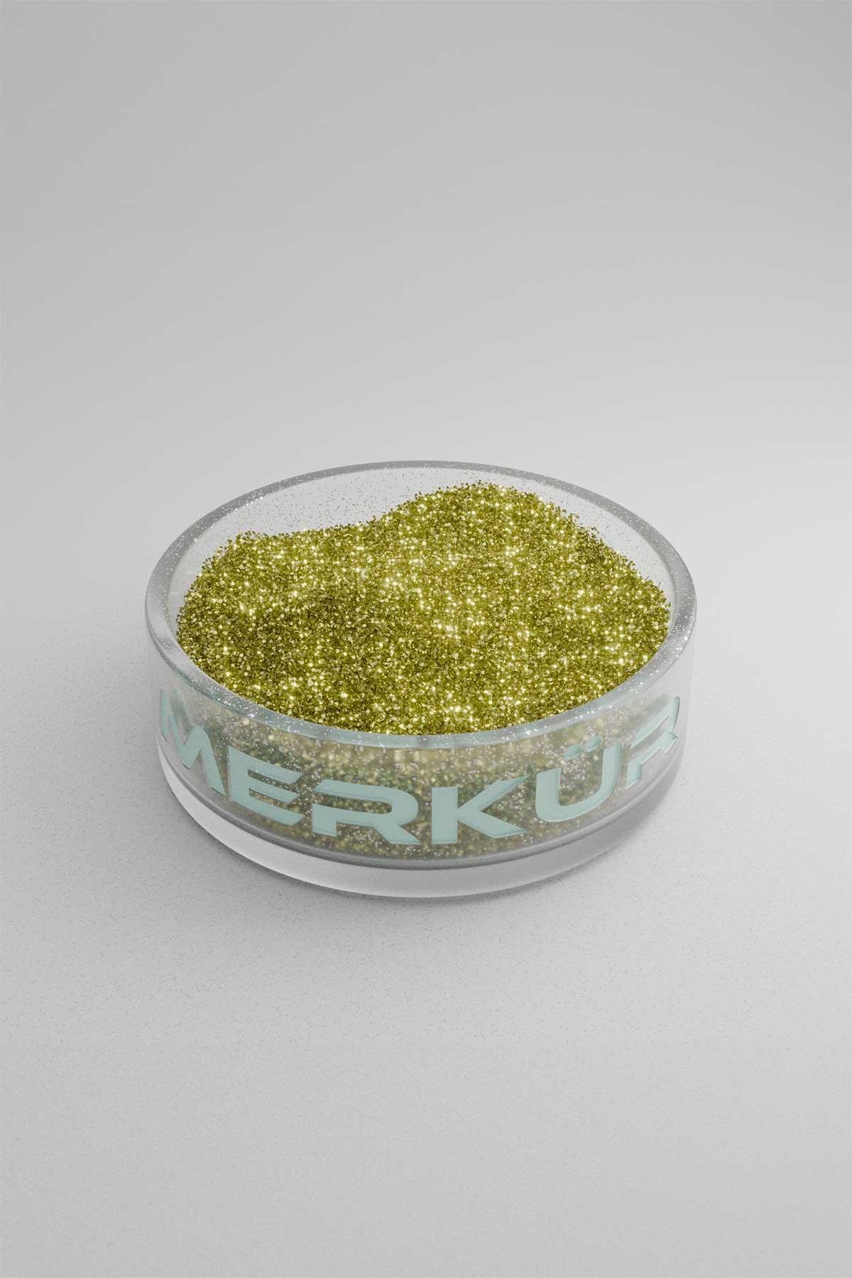 Koyu Yağ Yeşili Renk Toz Sim Glitter 1Kg