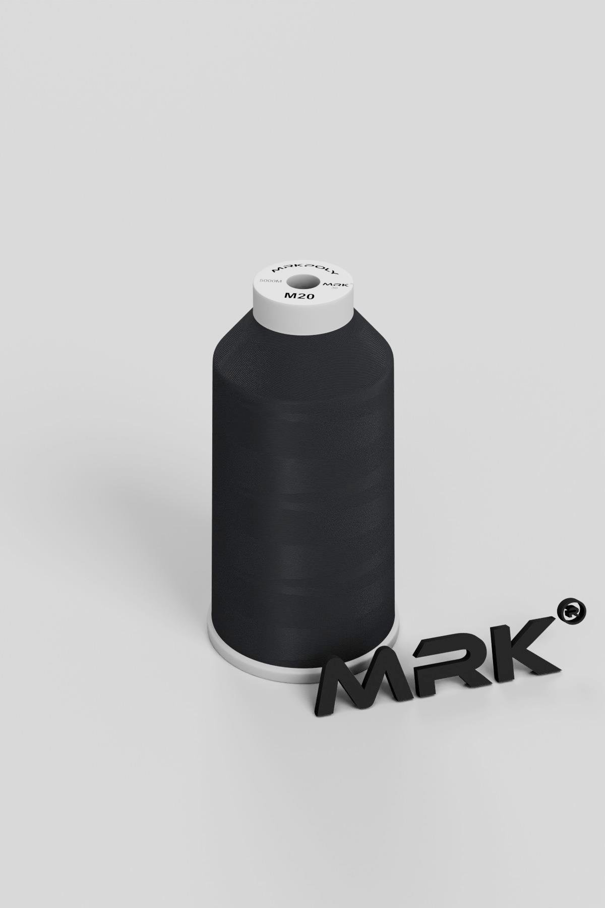Polyester Nakış İplik Siyah 5000MT