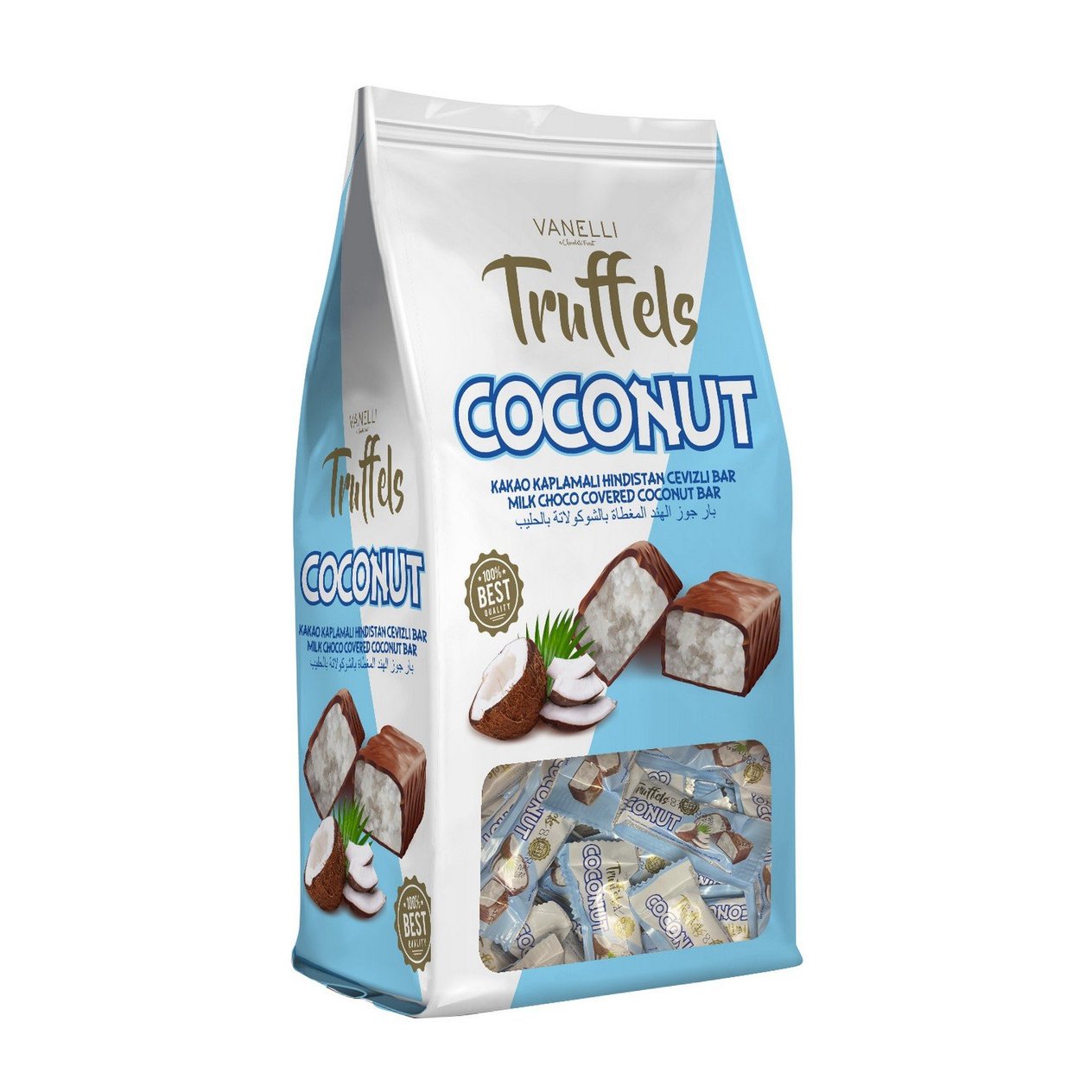 TRUFFELS COCONUT Cocoa Coated Coconut Bar - Bag