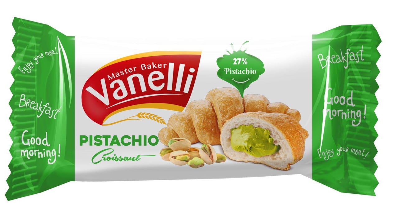 VANELLİ CROISSANT with Pistachio Cream MP ( 216gr*12)