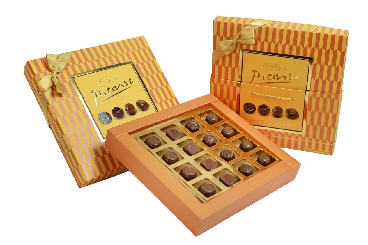 VANELLİ Picasso Praline Chocolate 200gr- Yellow Box