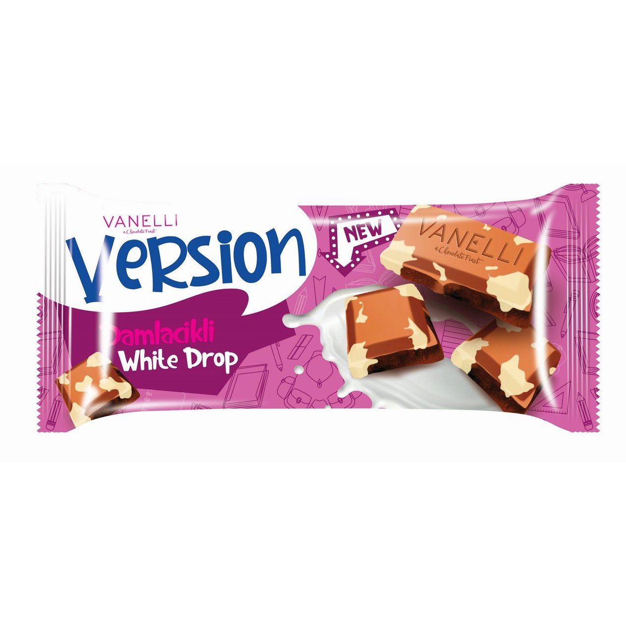 VERSION Beyaz Damlacıklı Sütlü Tablet