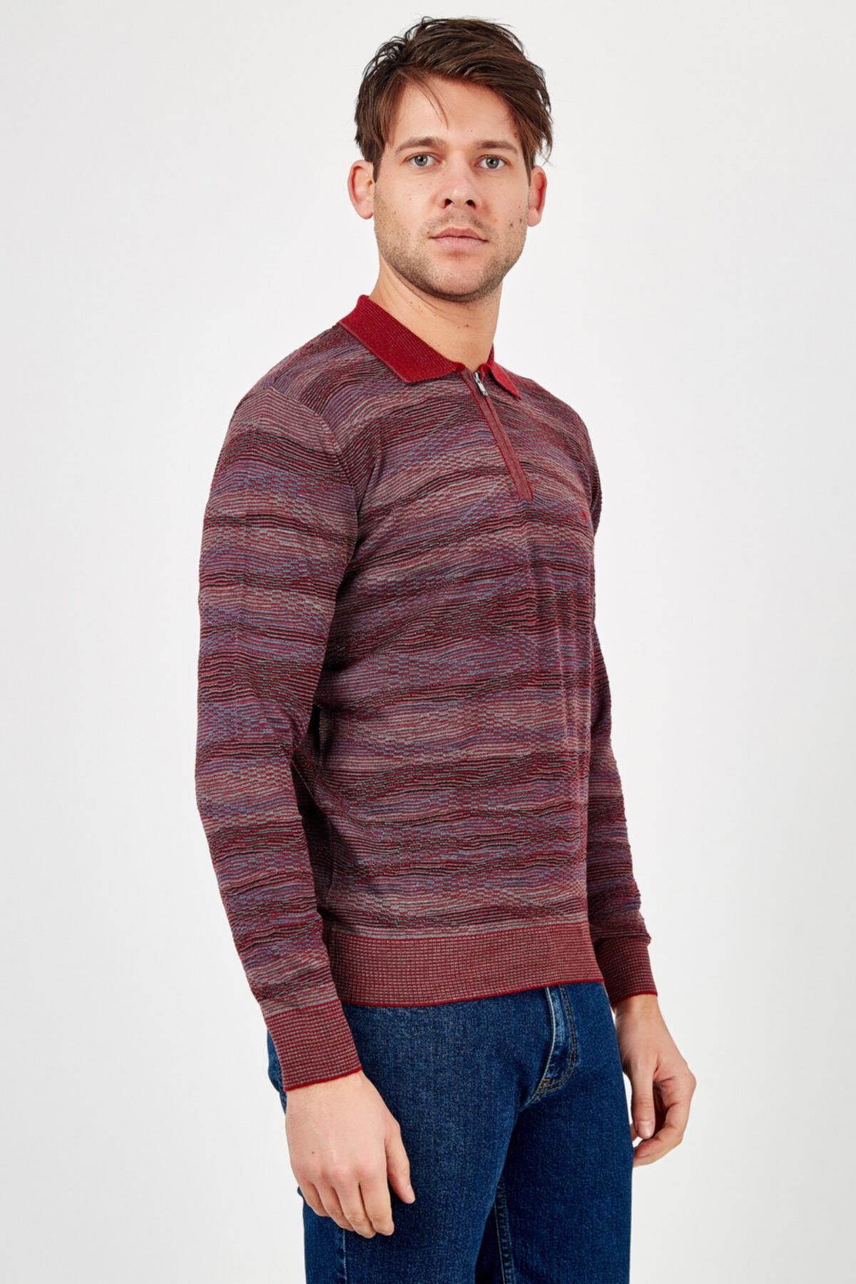 Erkek Bordo Kazak-rb1a0520k013