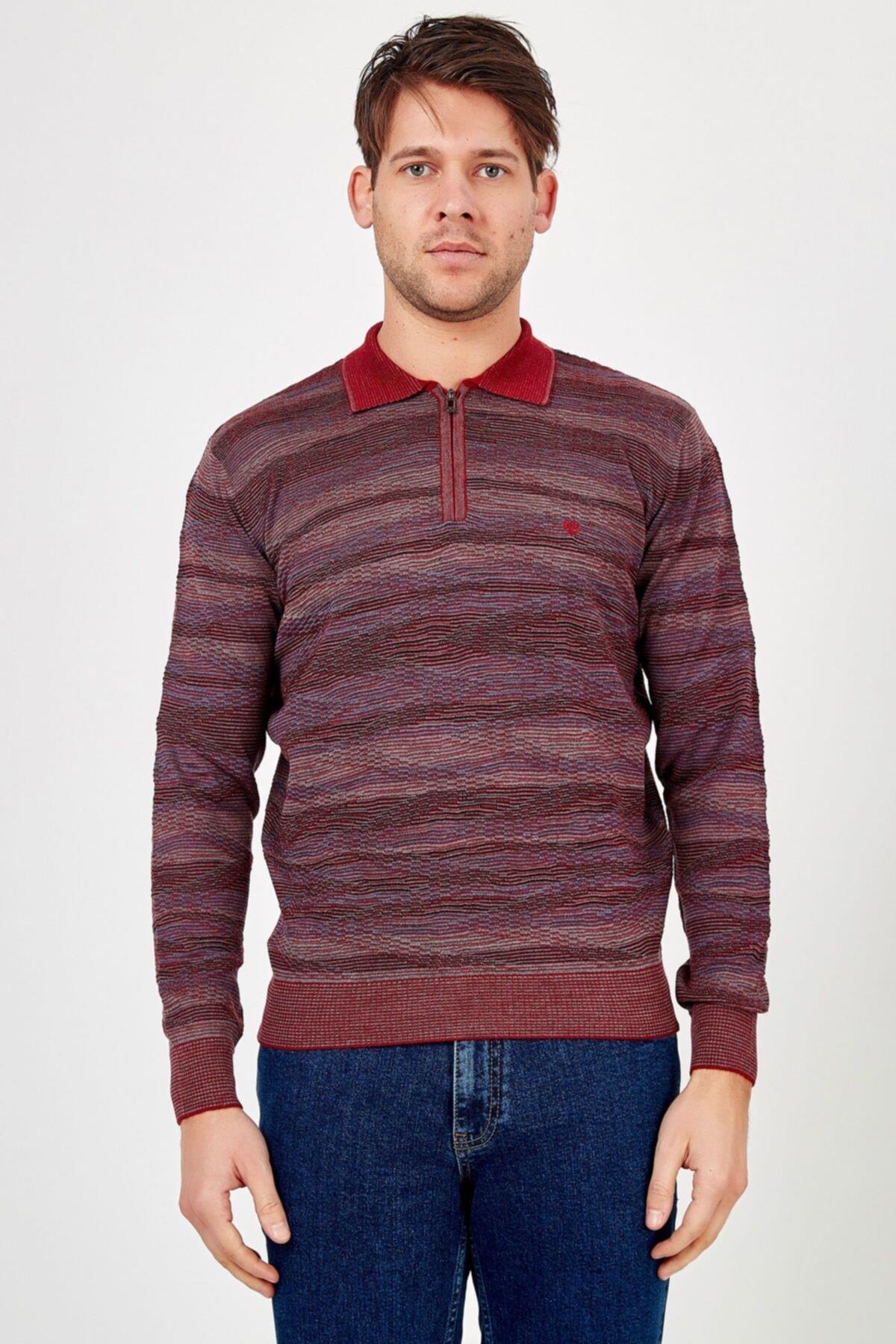 Erkek Bordo Kazak-rb1a0520k013