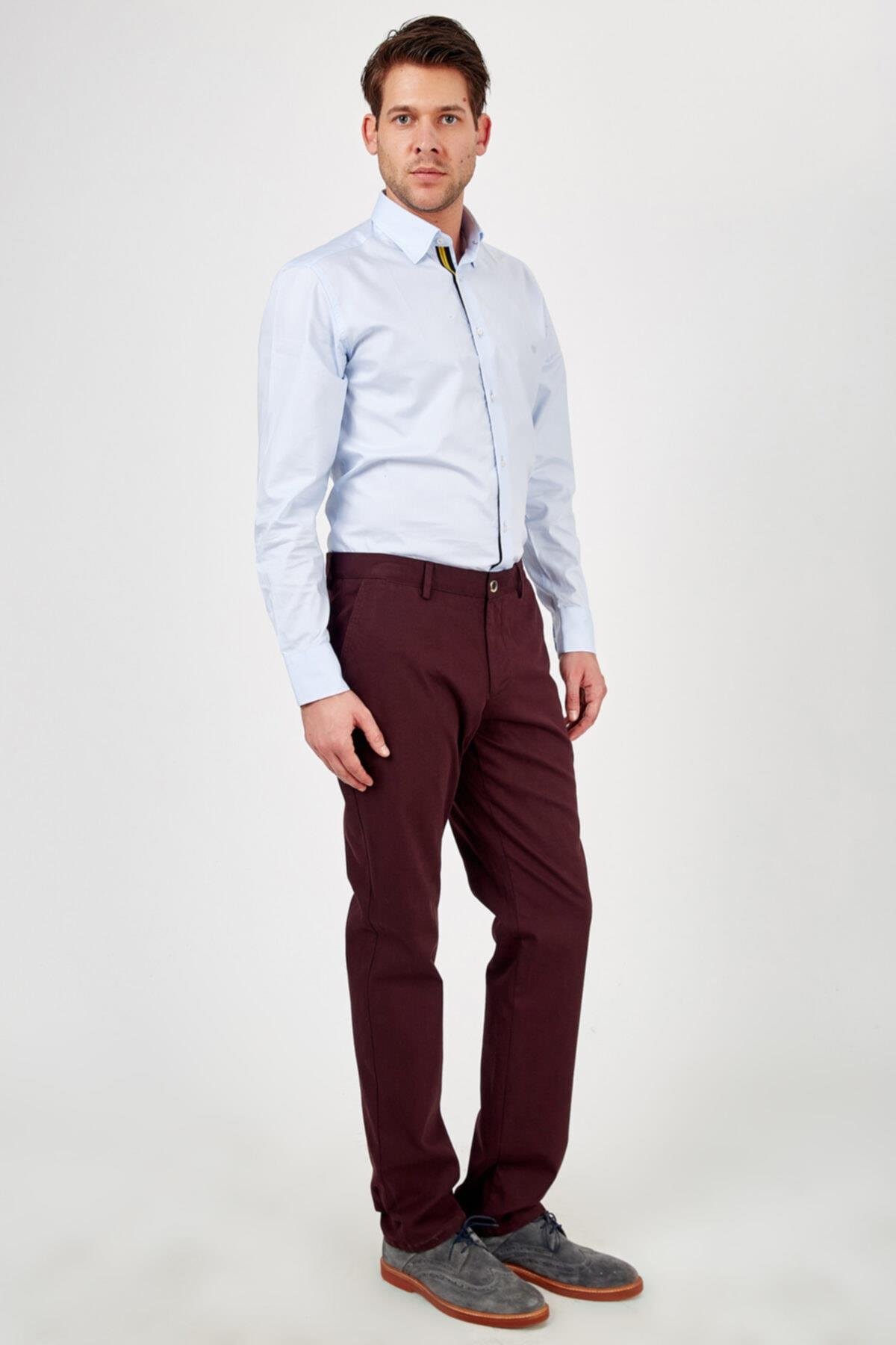 Erkek Kırmızı Pantolon-rb1a1220k001