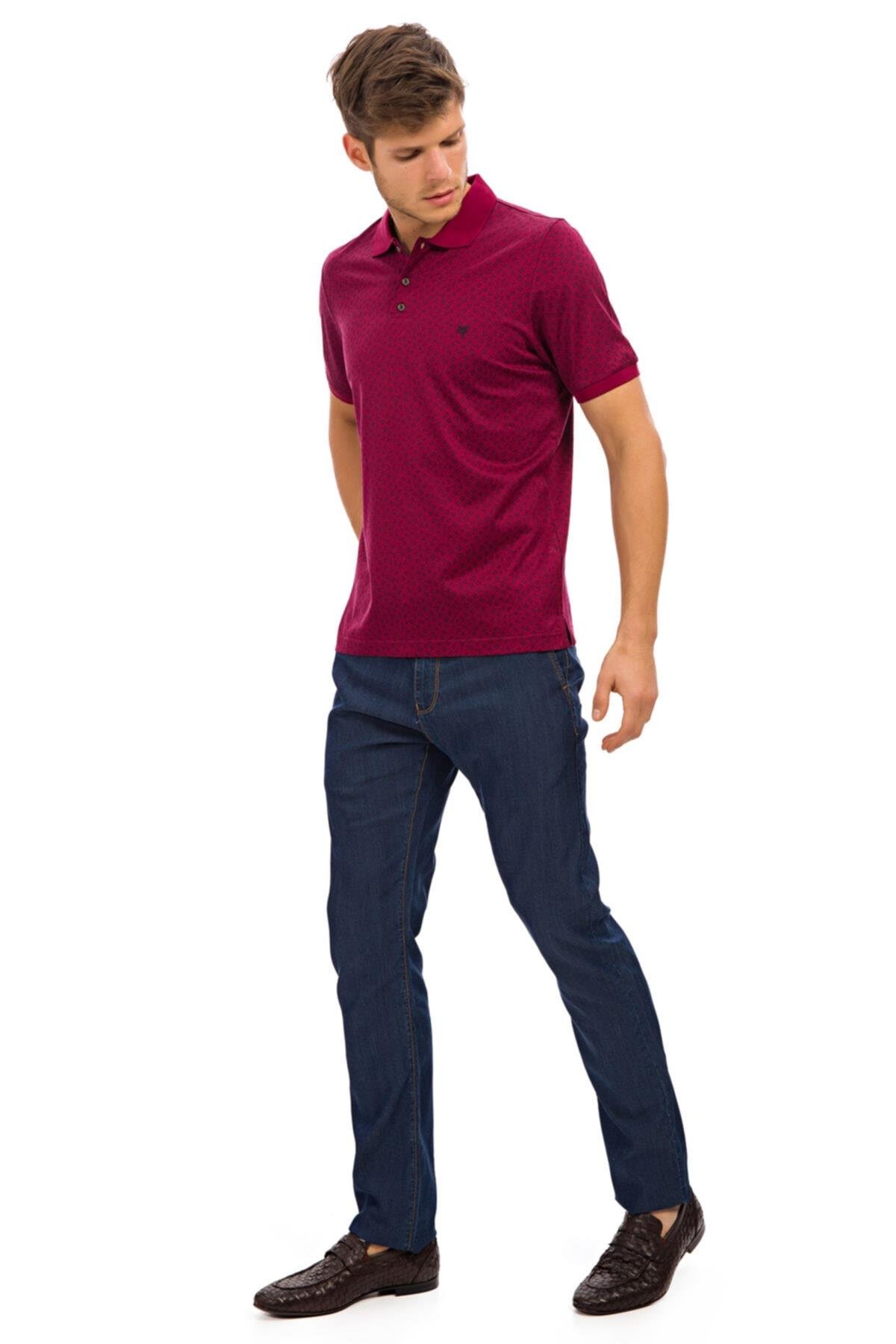 Erkek Kırmızı Polo Yaka T-shirt rb1a0418y021
