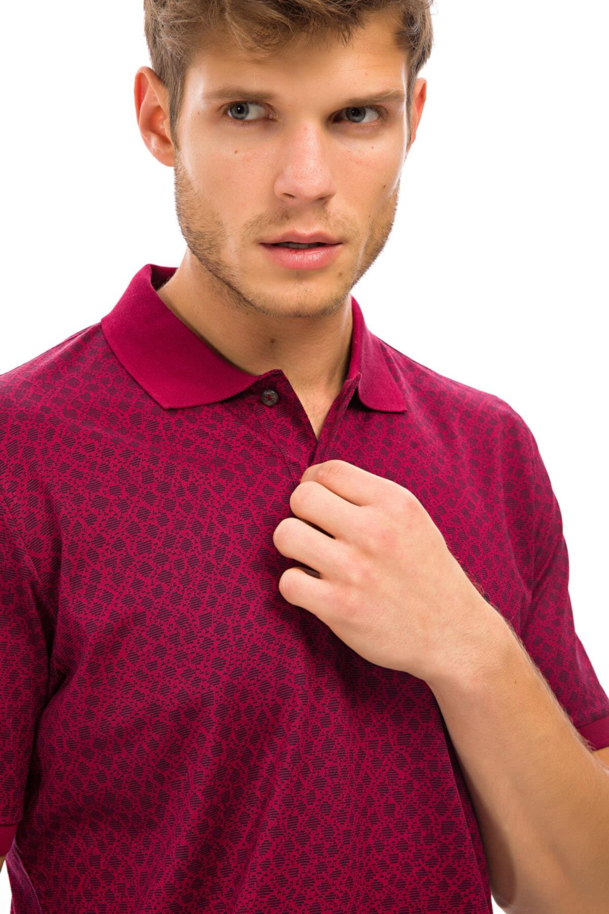 Erkek Kırmızı Polo Yaka T-shirt rb1a0418y021
