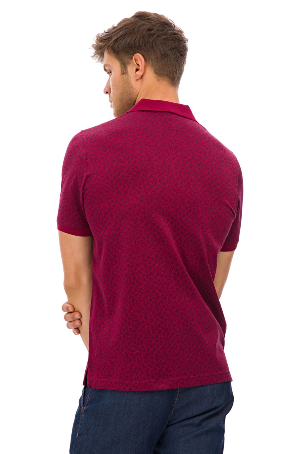 Erkek Kırmızı Polo Yaka T-shirt rb1a0418y021