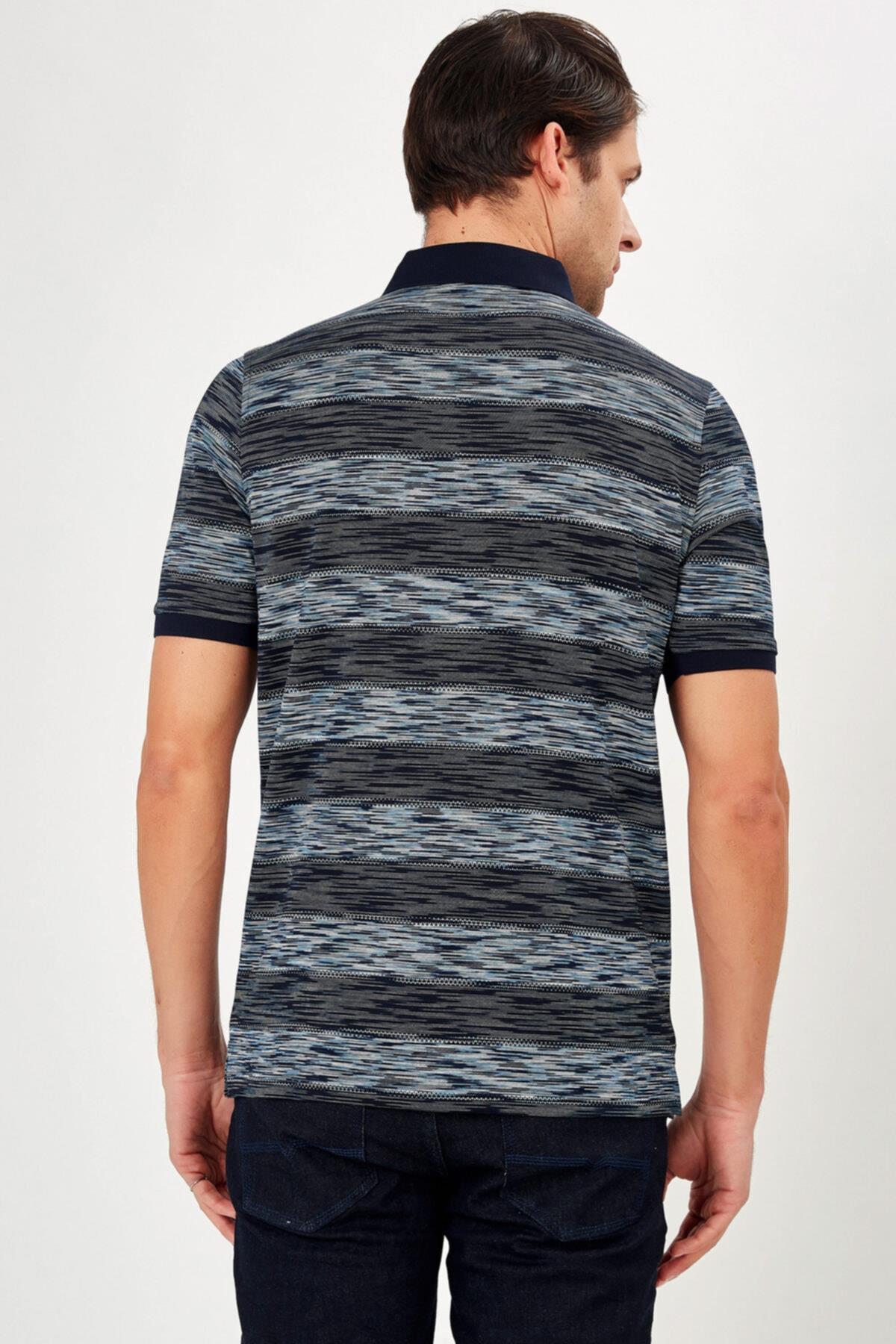 Erkek Lacivert Polo Yaka T-shirt-rb1a0420y017