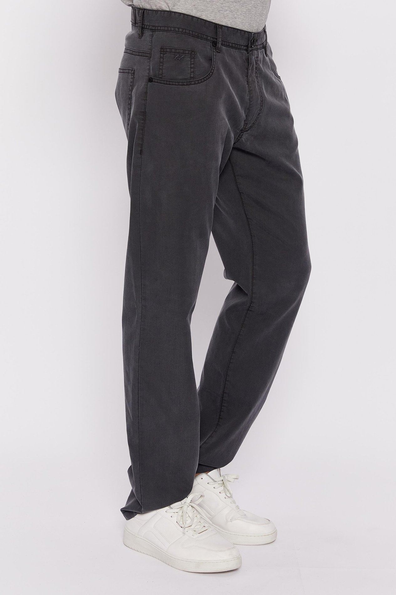 Romano Botta Gri Düz Regular Fit Casual Pantolon 