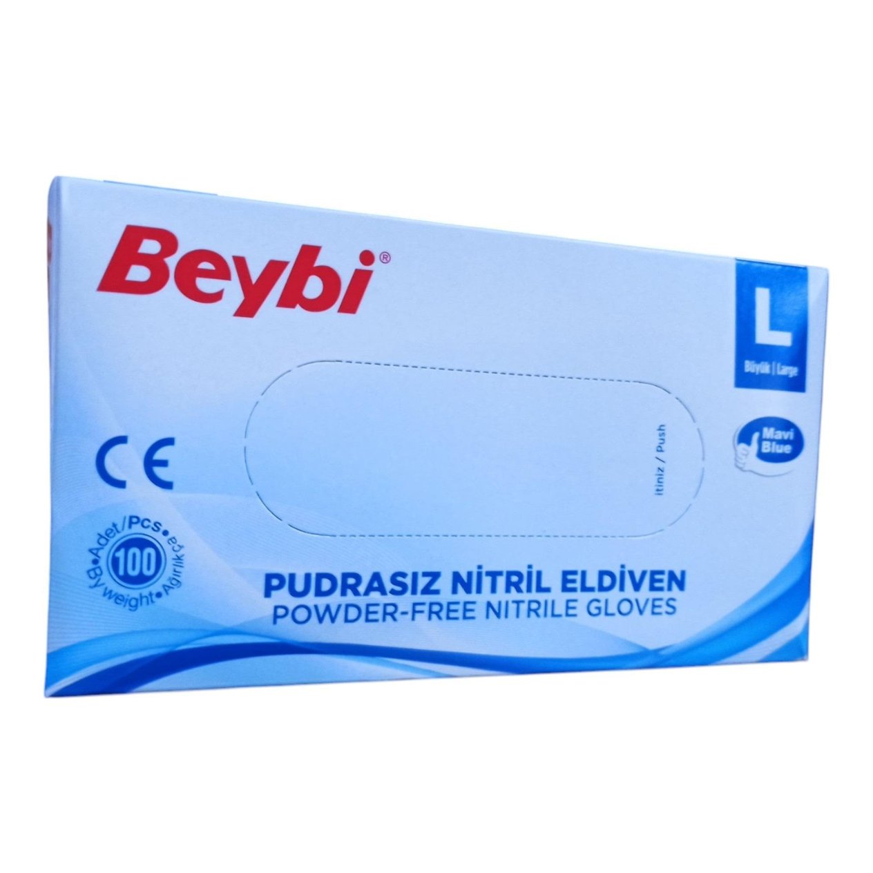 BEYBİ İTHAL MUAYENE ELDİVENİ MAVİ L