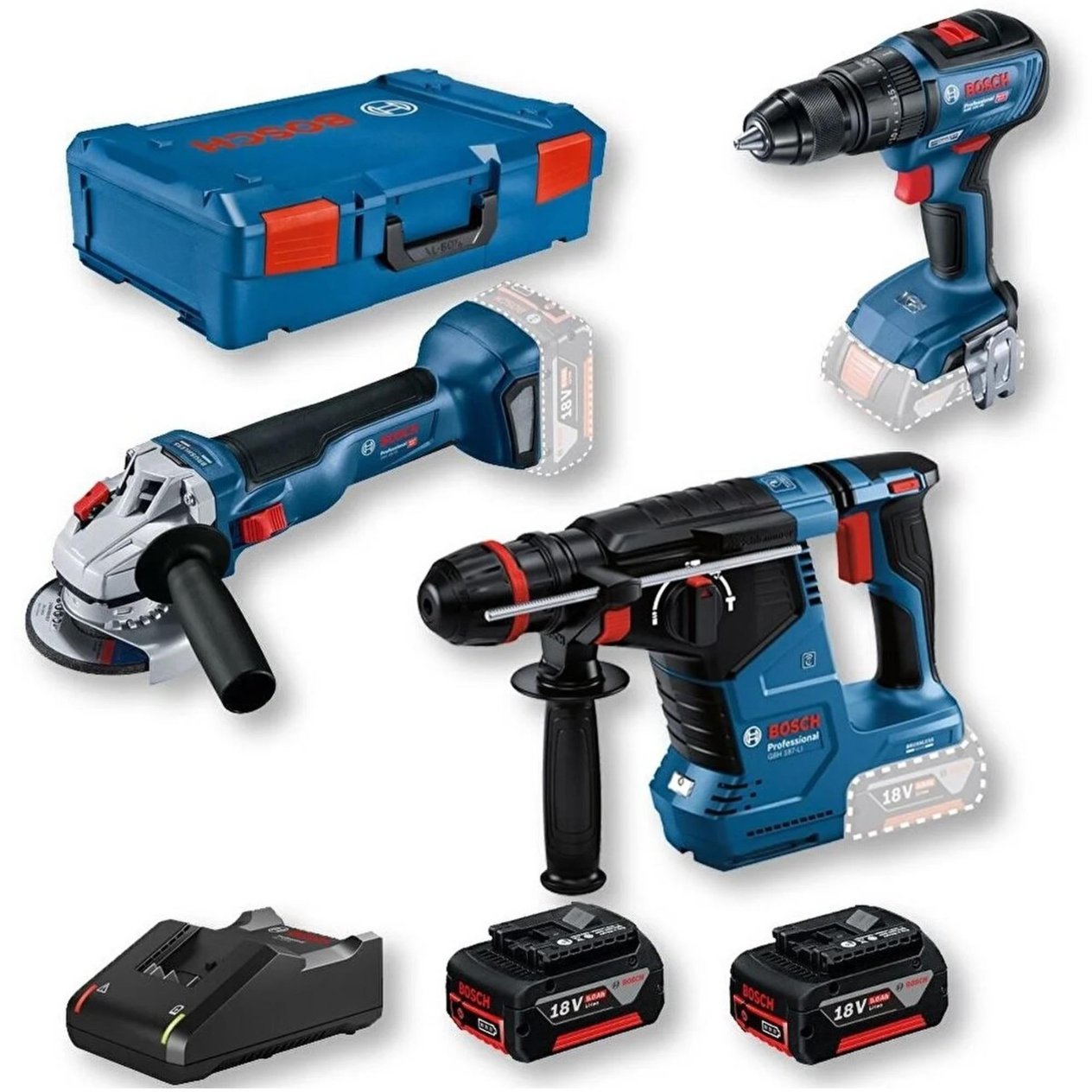 BOSCH 3 PARÇA 18V GBH/GWS/GSR 0615990N42