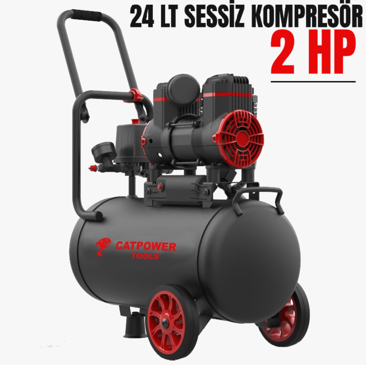 CATPOWER SESSİZ-YAĞSIZ KOMPRESÖR 24 LT CAT1126