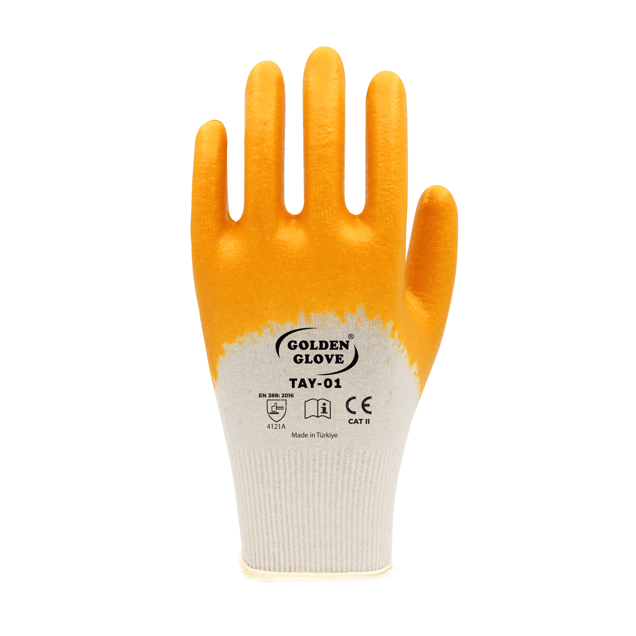 GOLDEN GLOVE TAY-01 NİTRİL ELDİVEN SARI NO:10