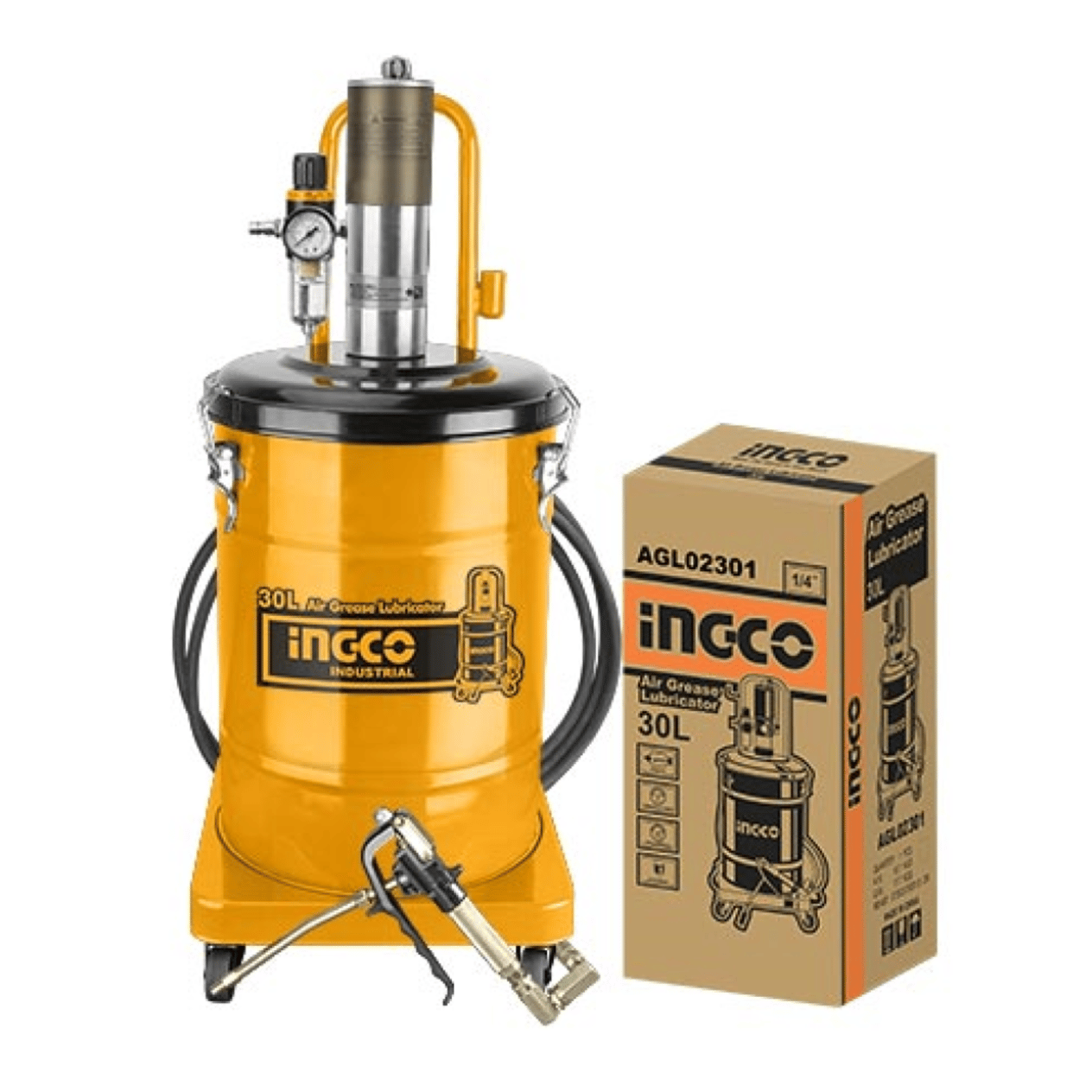 İNGCO AGL02301 HAVALI GRES YAĞLAYICI 30 LT