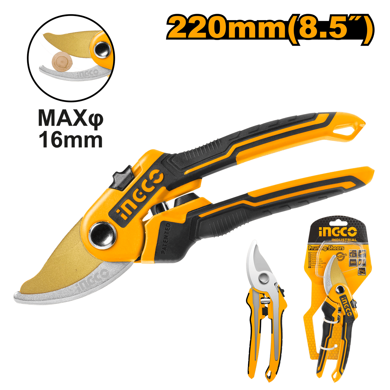 İNGCO HPS0601 BAĞ MAKASI 220 MM