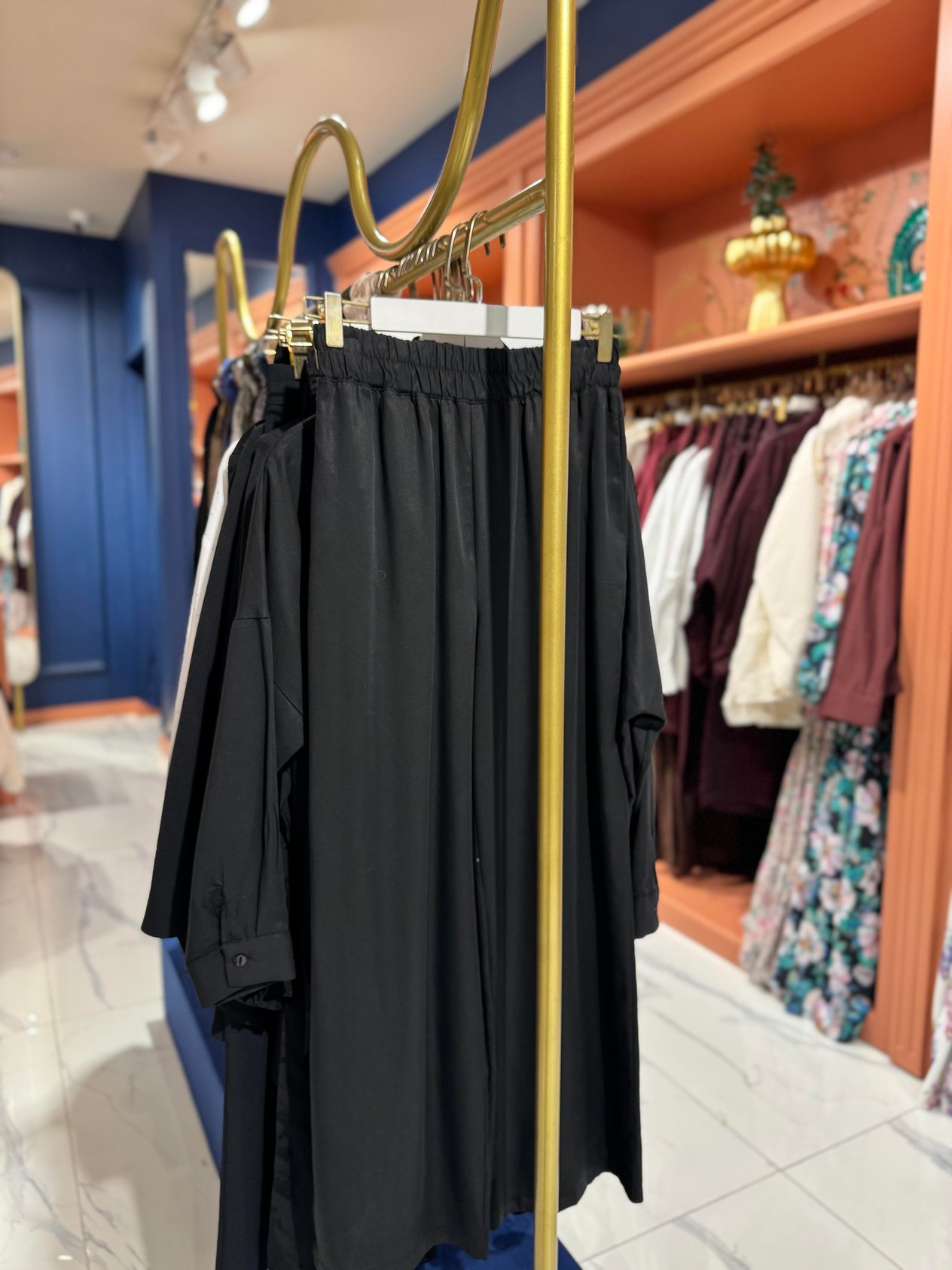 Kemerli Tencel Takım Siyah 