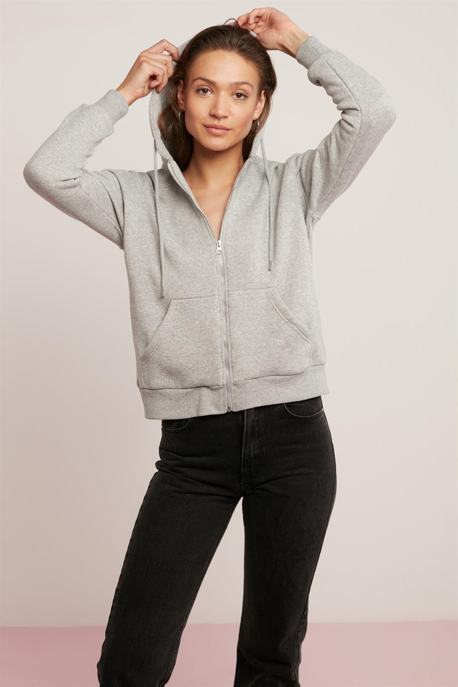CHERİSH Örme Relaxed Grimelanj Tekli Sweatshirt