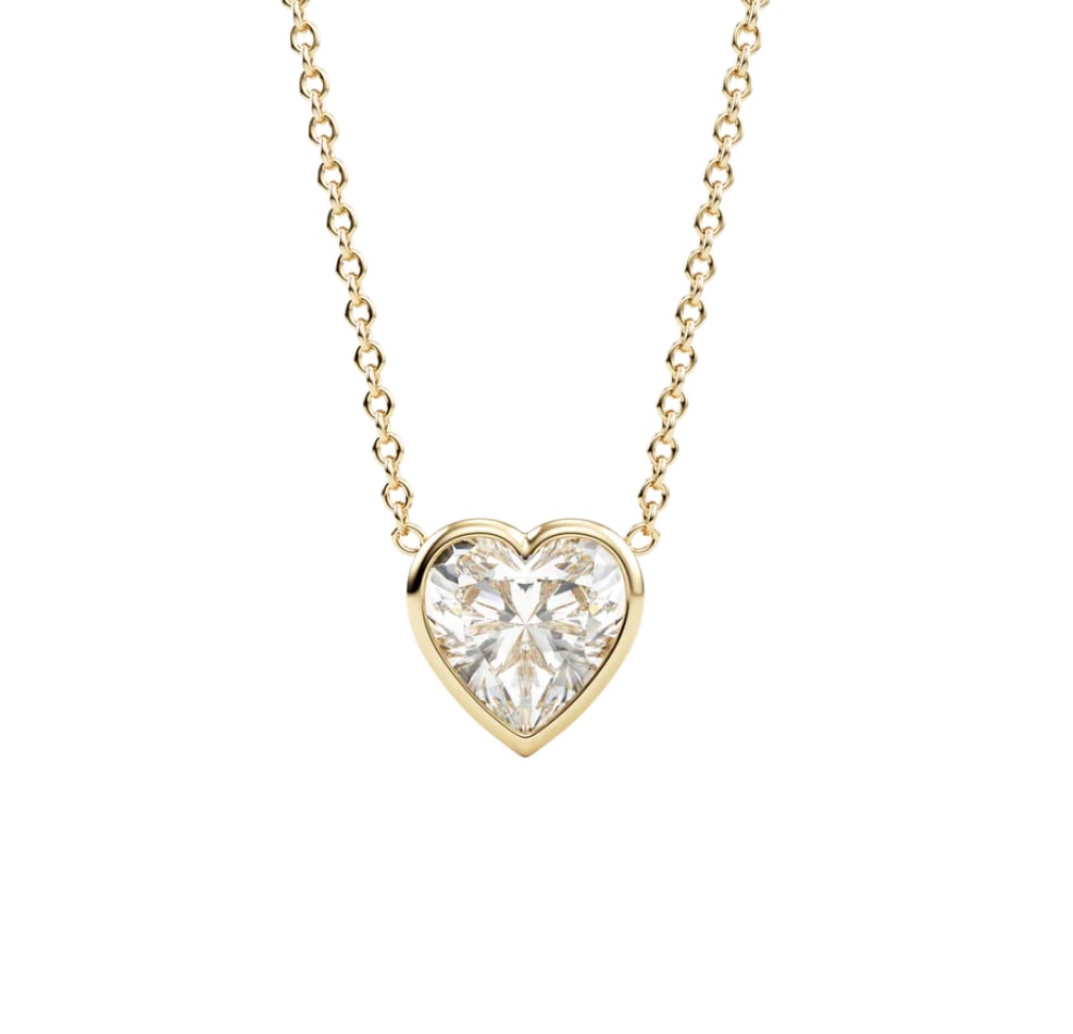 14K Kalp Kolye
