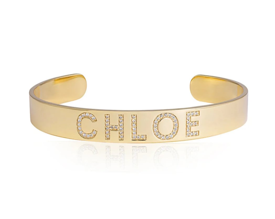 14K NAME CUFF