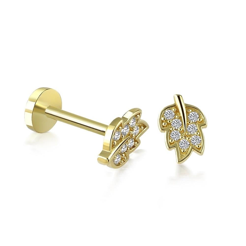 Mini Yaprak Piercing