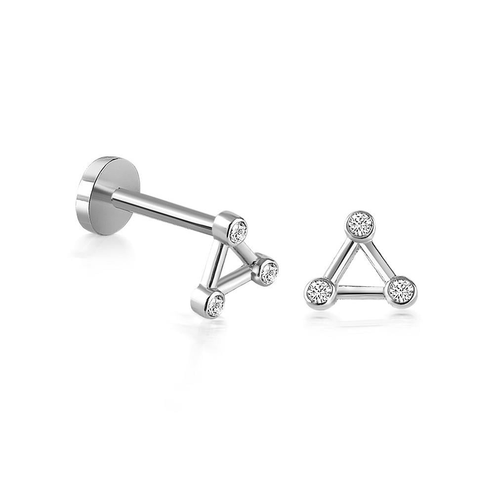 Üç Köşeli Piercing