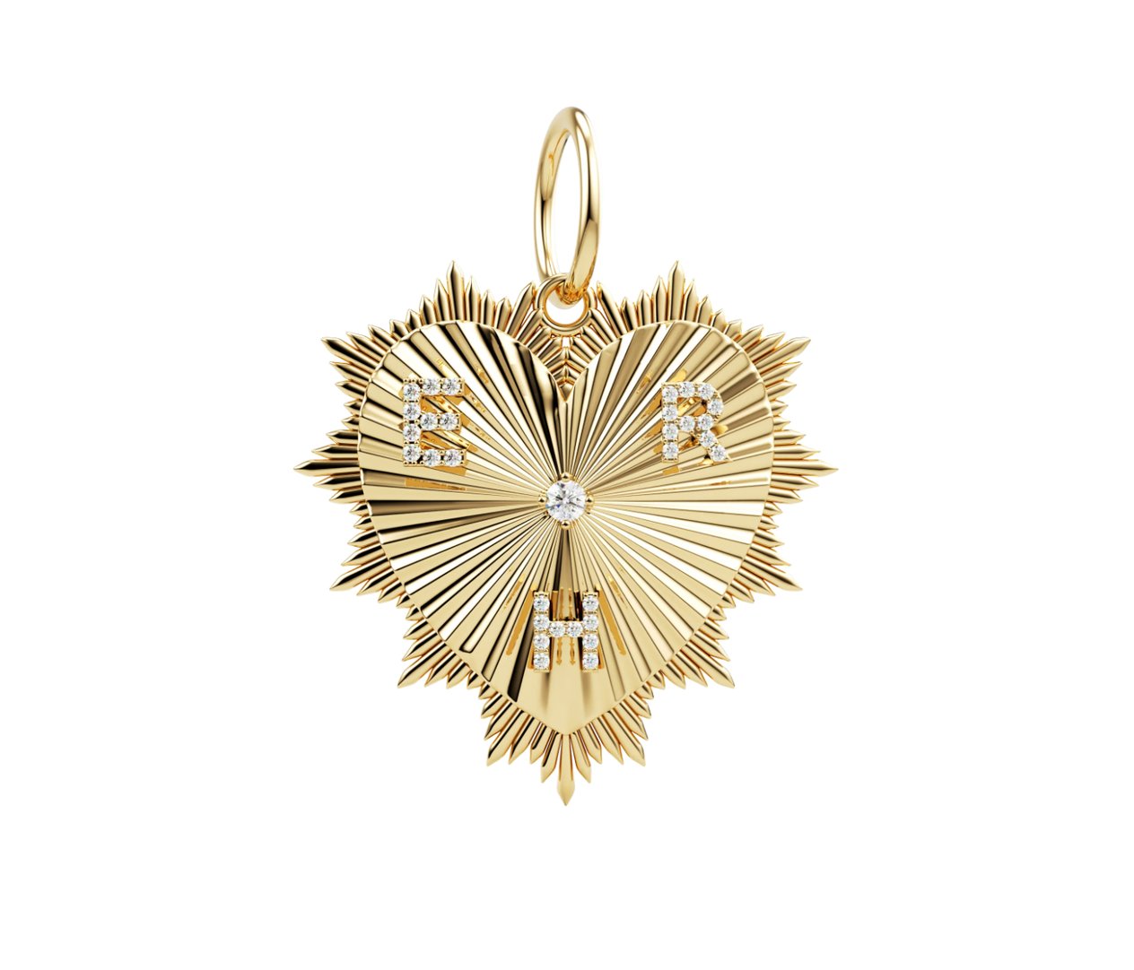 Yivli Kalp Charm