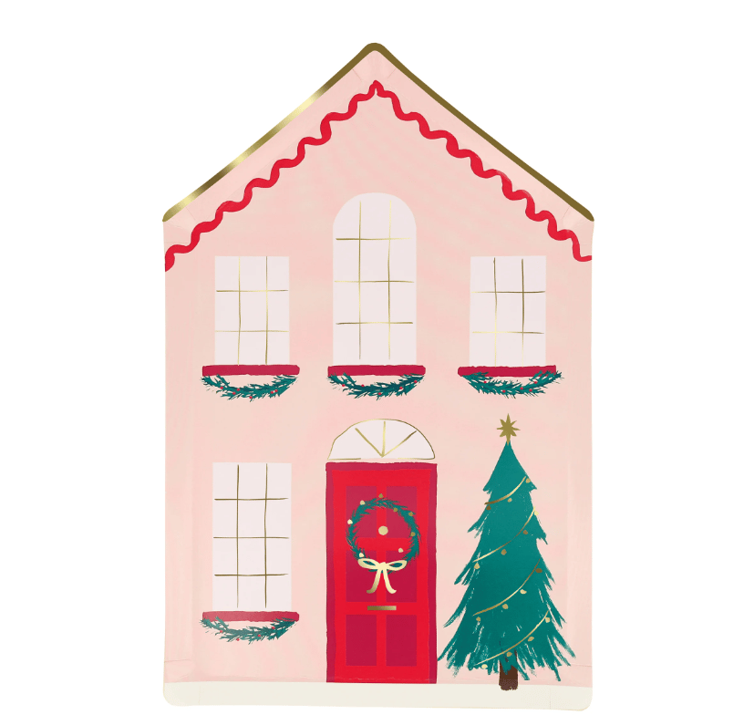 Meri Meri - Festive House Plates - Kutlama Evi Tabak (8'li)