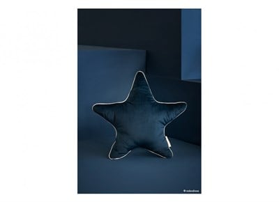 Nobodinoz Aristote Kadife Yıldız  Yastık - Night Blue Yastıklar