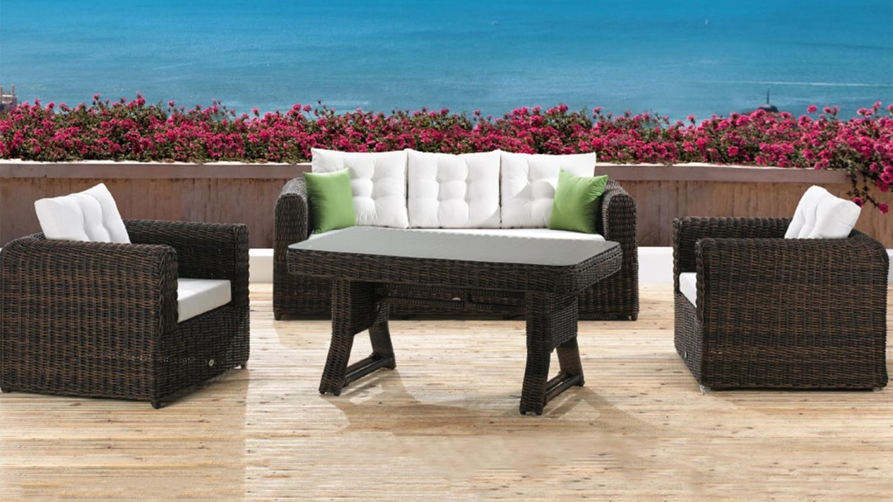 Castor Rattan Oturma Grubu