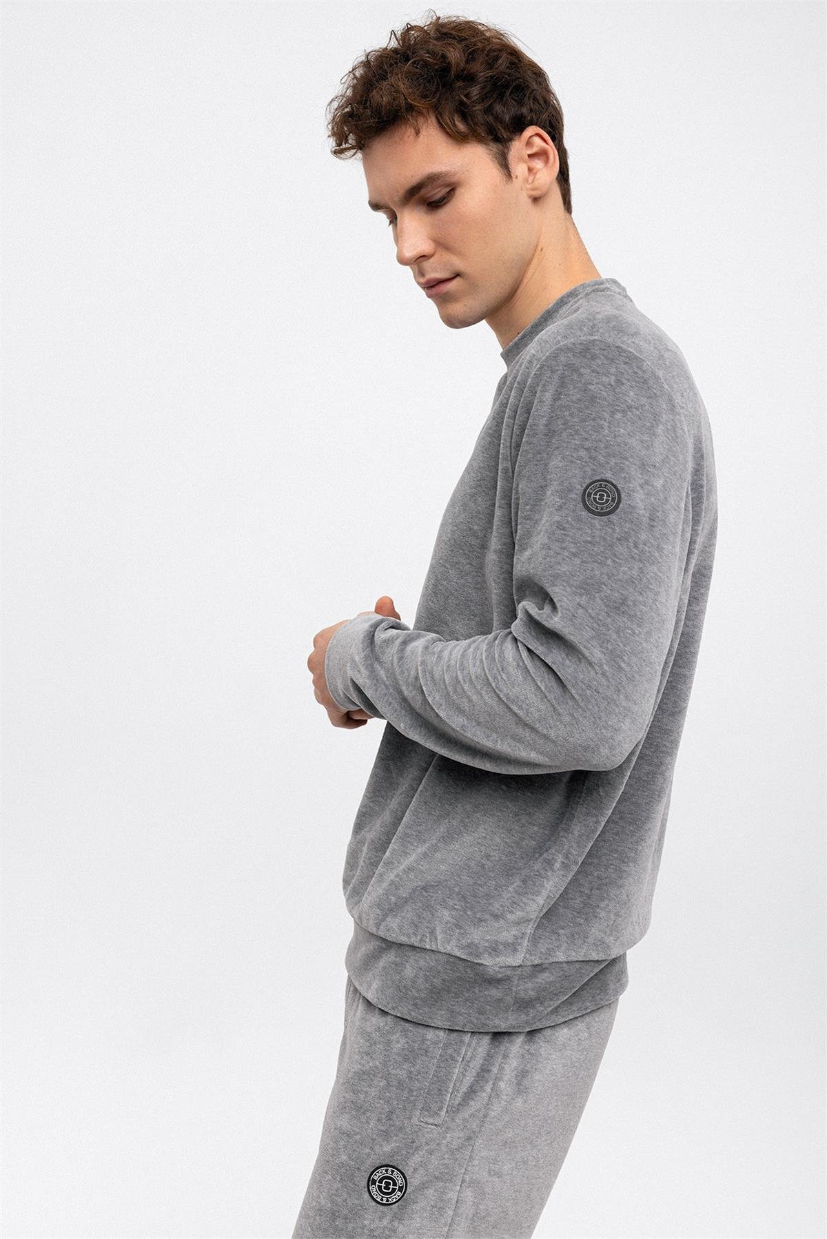 BİSİKLET YAKA HAVLU SWEAT